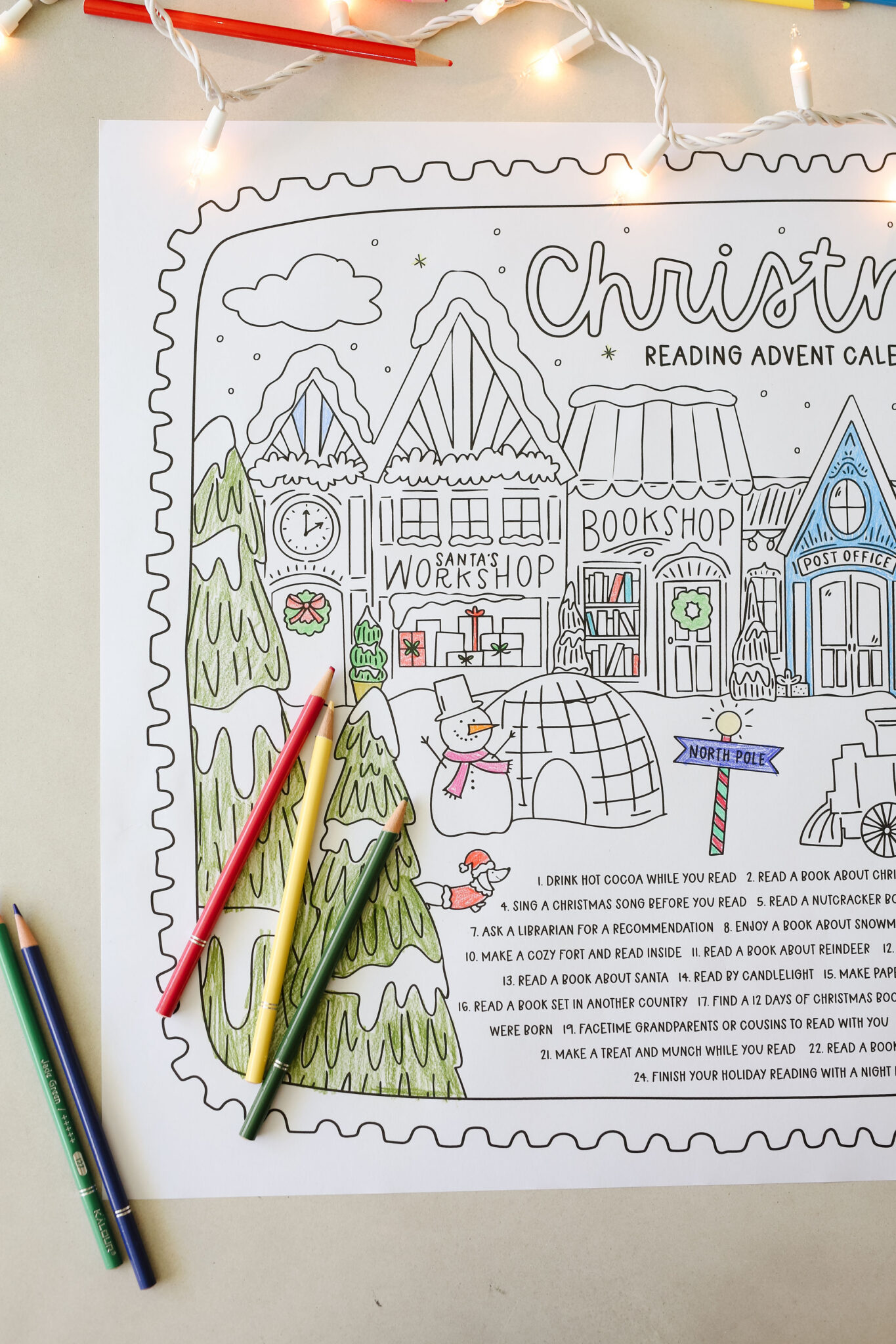christmas coloring sheets