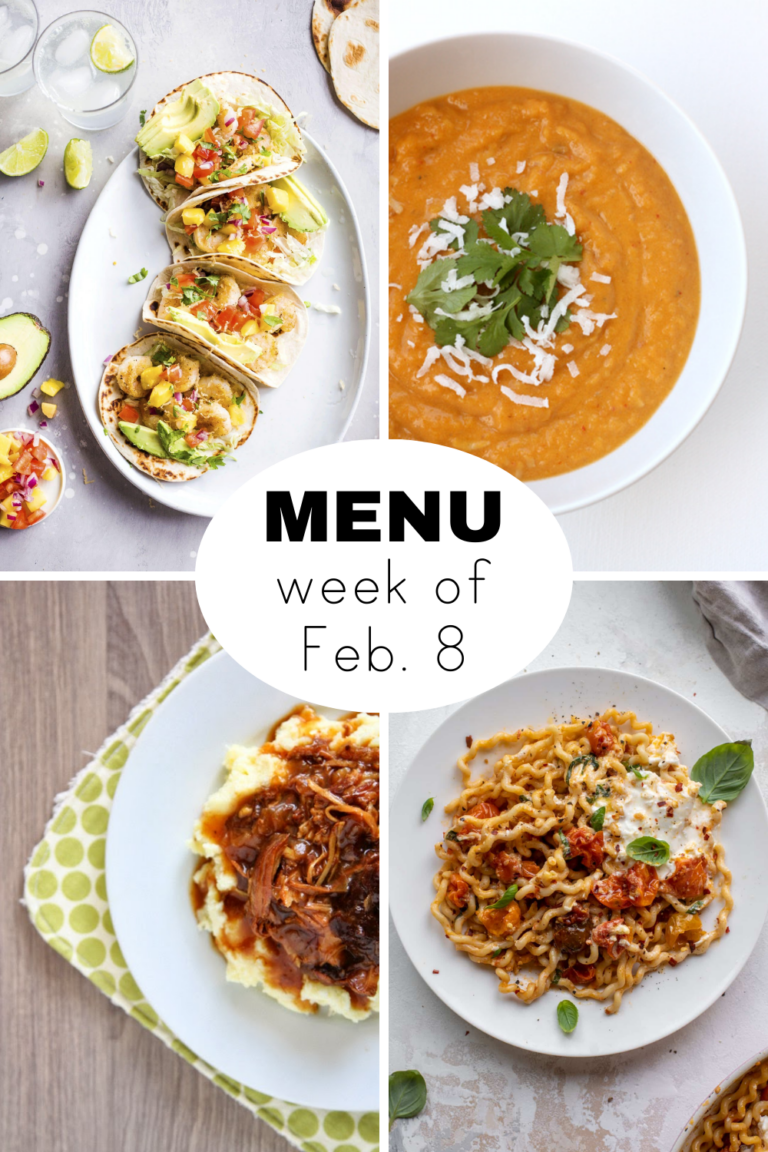 A Dinner Menu for the Week of Feb. 8