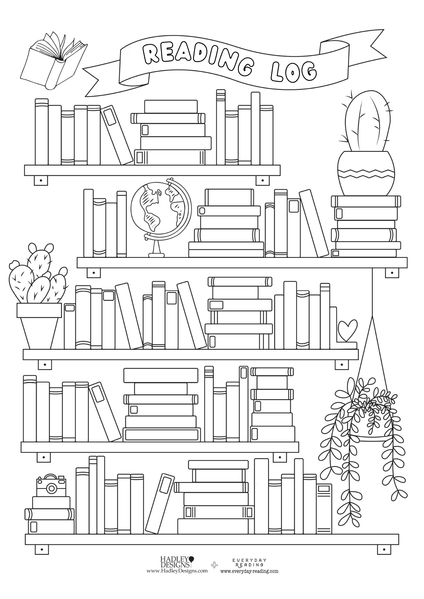 This image has an empty alt attribute; its file name is Hadley-Designs-Reading-Log.png