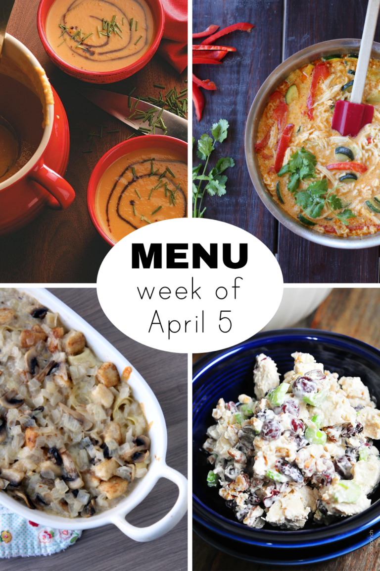 A Week of Dinners for April 5
