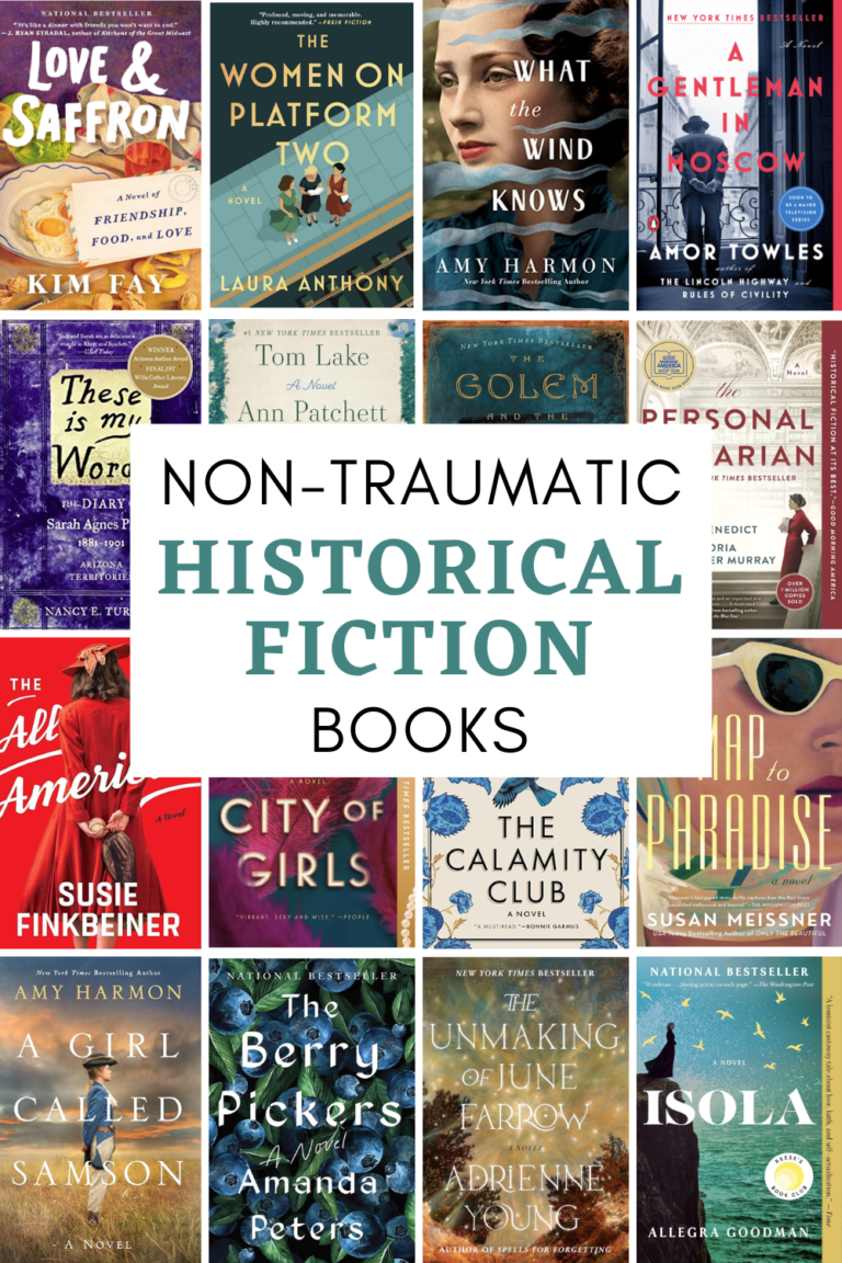When you want historical fiction that isn’t going to traumatize you . . . this is your book list!