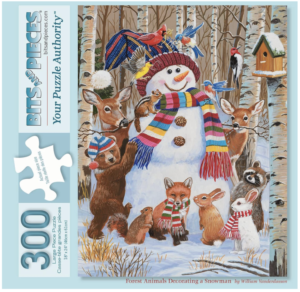 animals and snowmen puzzle