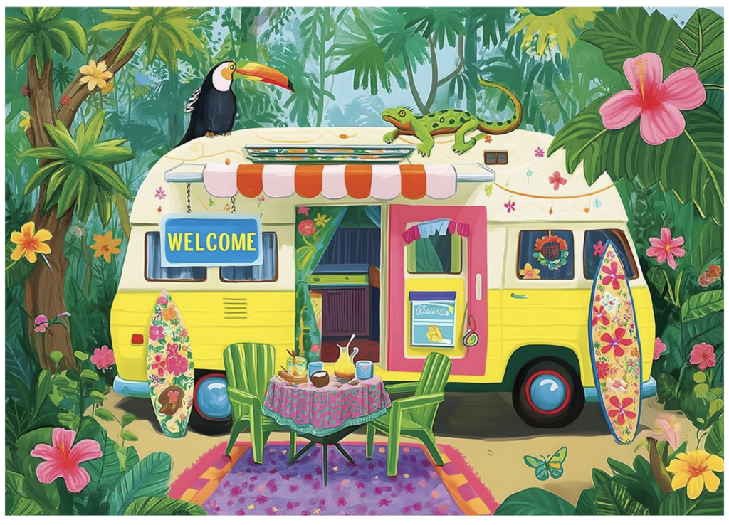 camping vacation puzzle