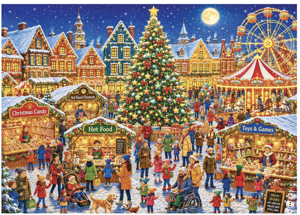 snowy market puzzle